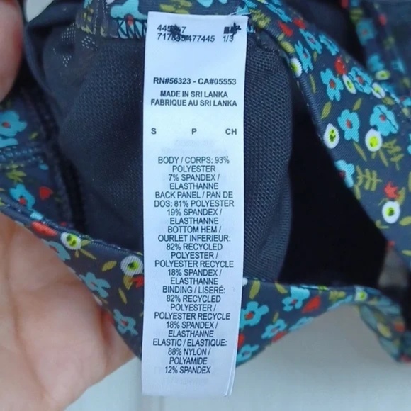 NIKE Sheer Floral Sports Bra Sz S - Picture 5 of 5